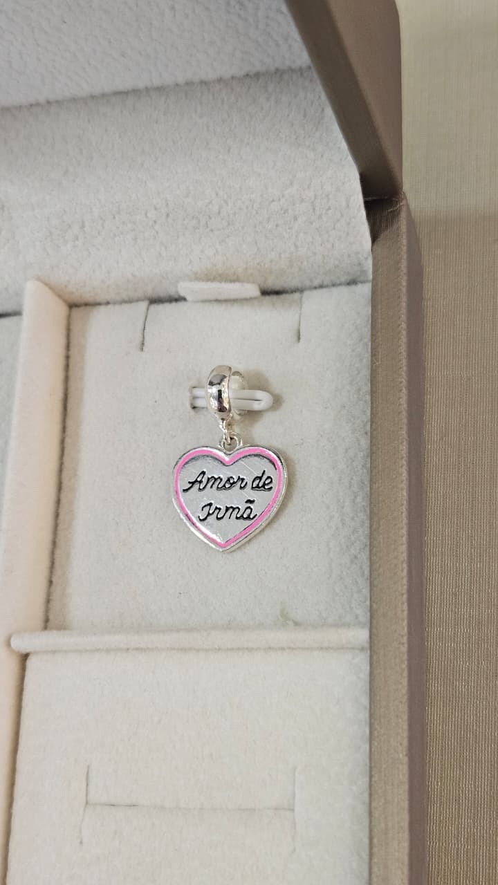 Berloque em Prata Amor de Irmã