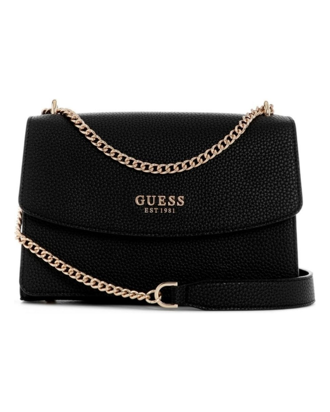 Bolsa Guess Calista Transversal Flap preto