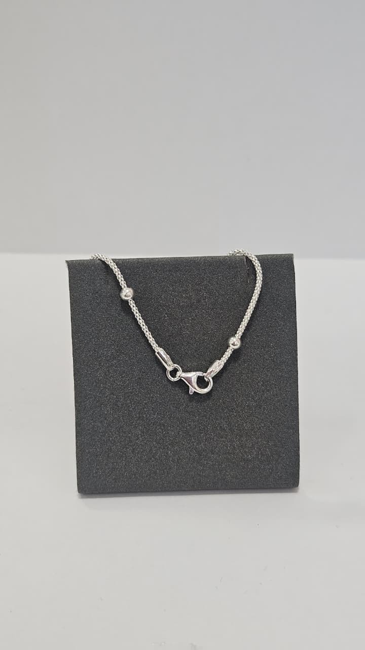  Pulseira em Prata Pipoca Bolas