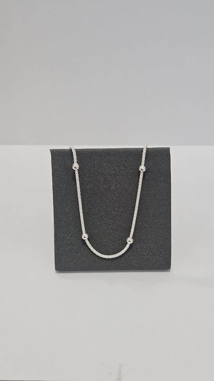 Pulseira em Prata Pipoca Bolas