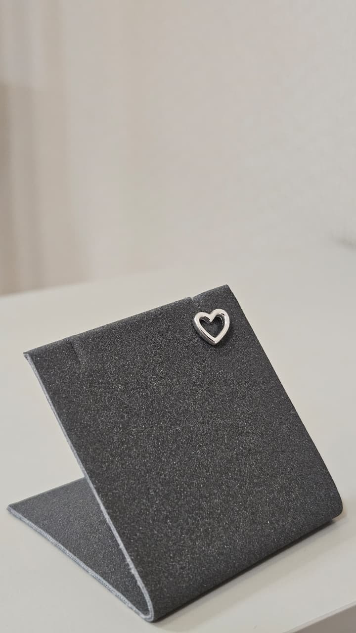 Piercing Prata Coração Vazado