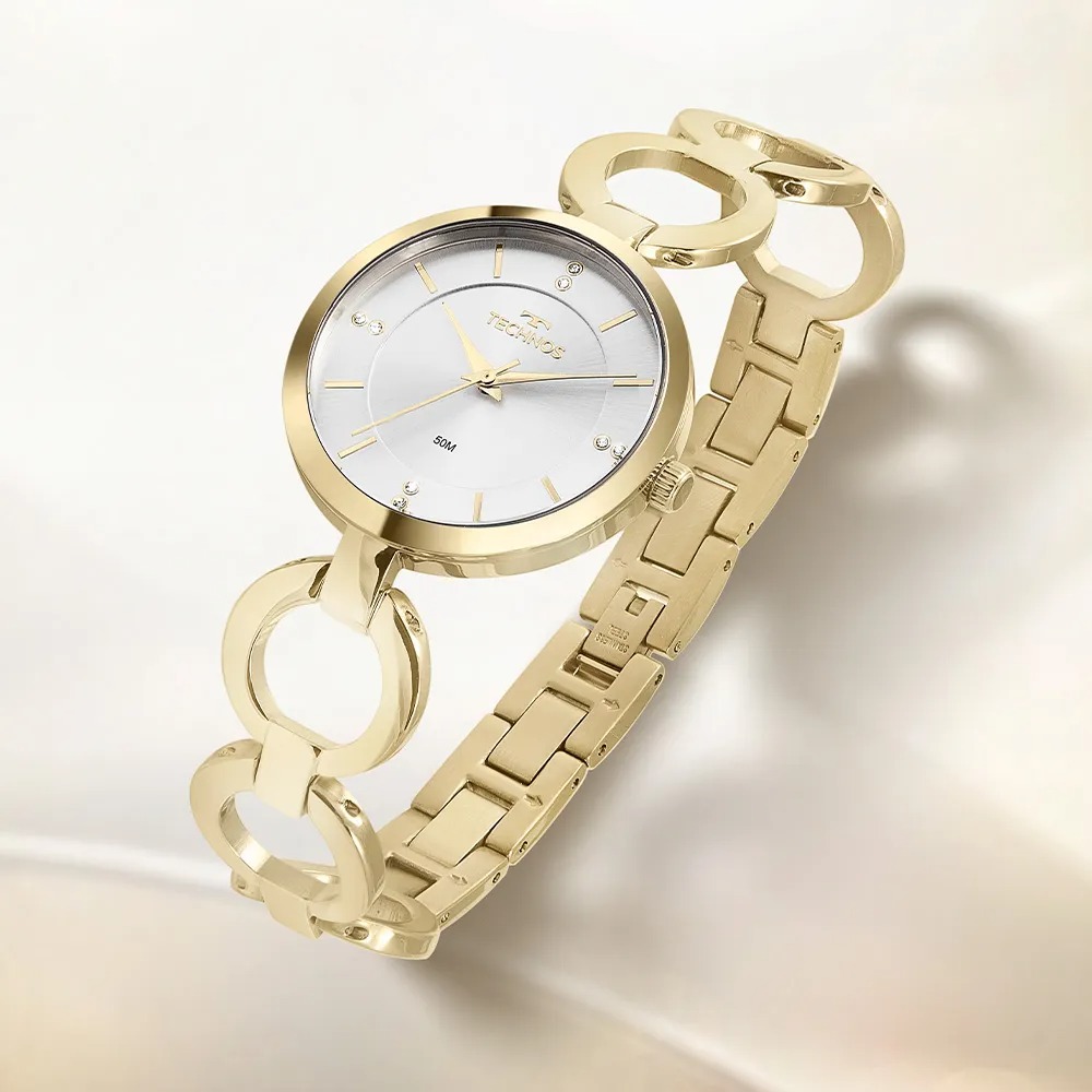 Relógio Technos Feminino Elos Dourado 2035MWH/1K
