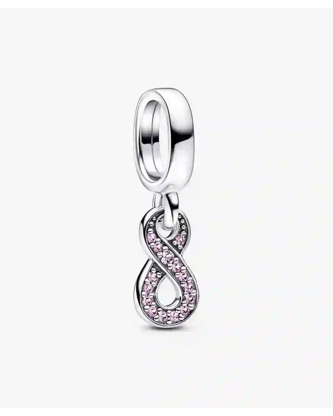 Charm Prata Pedente Infinito Cravejado