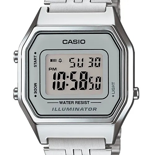 Relógio Casio Vintage LA680WA-7DF Prata