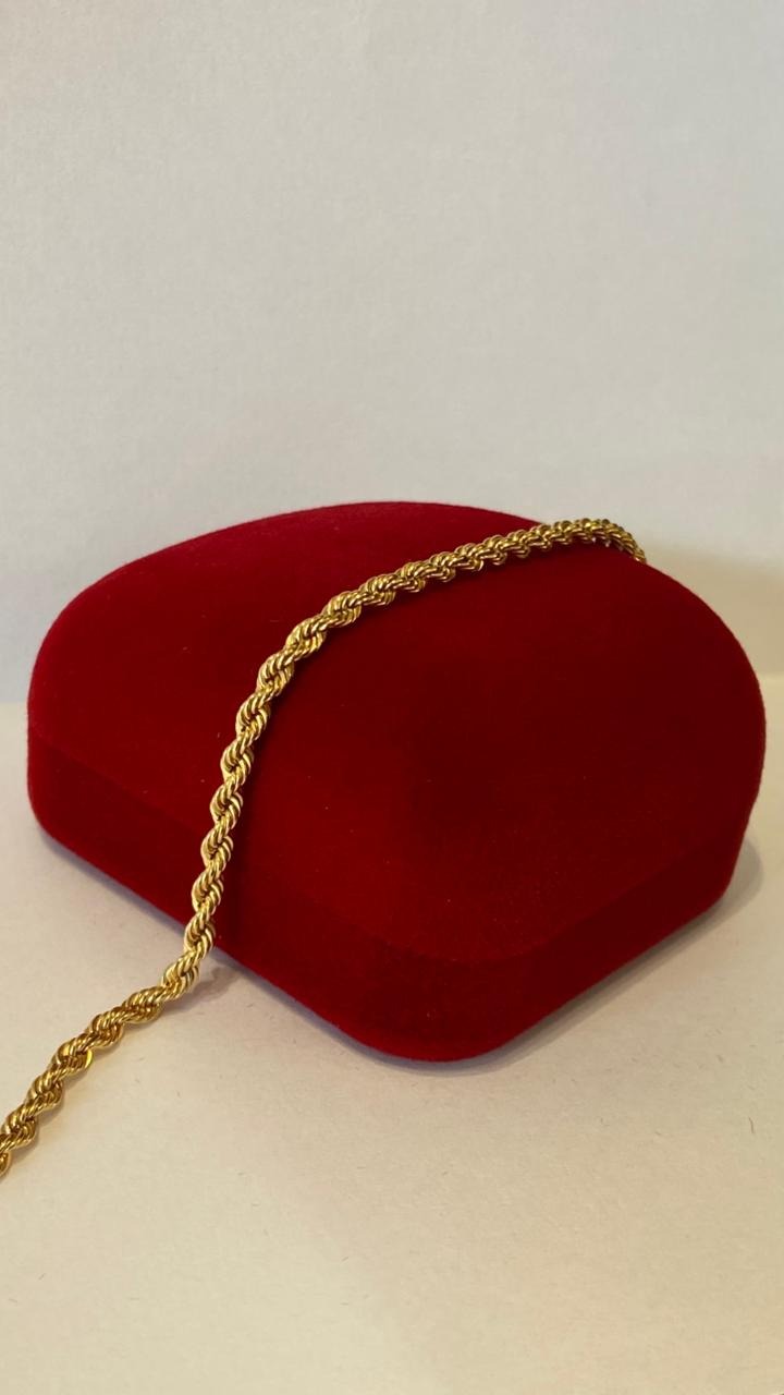 Pulseira em Ouro 18k Cordão Baiano