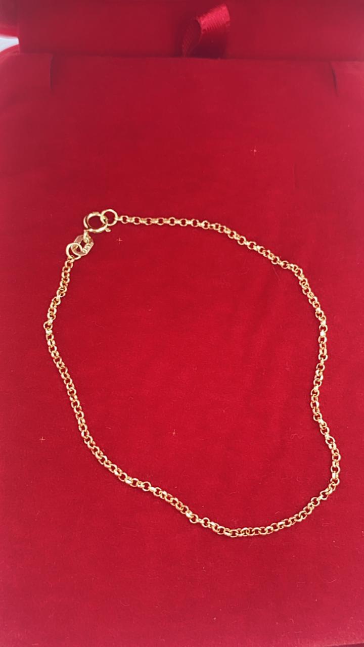 Pulseira em Ouro 18K Portuguesa Diamantada