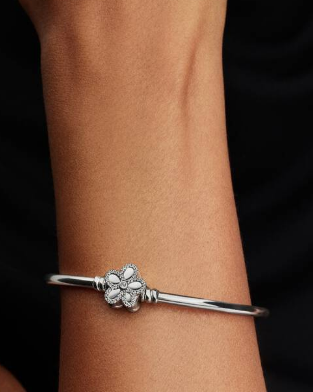 Bracelete Pandora Rigido Flor