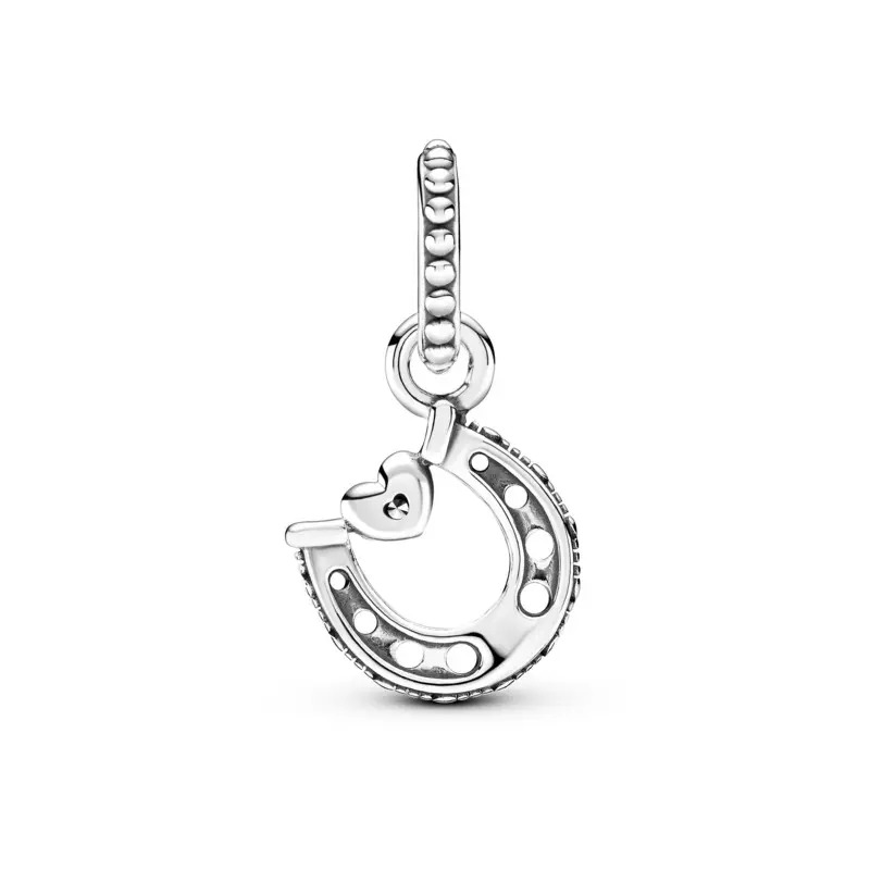 Charm em Prata Pendente Ferradura Da Sorte