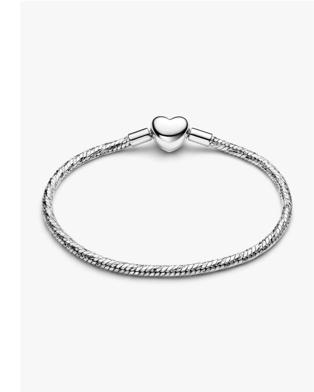 Bracelete Maleavel E Fecho Coração Polido