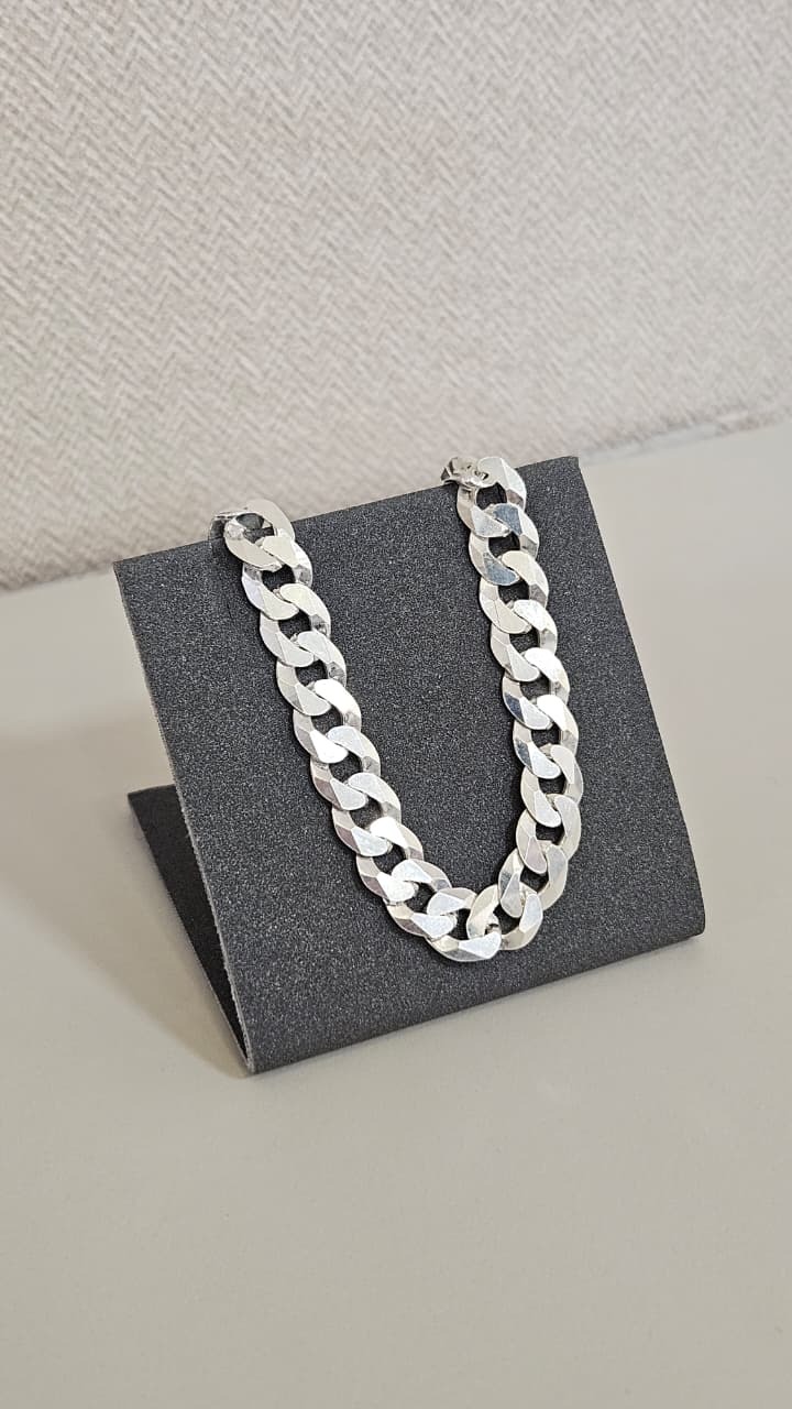  Corrente em Prata Elo Grumet