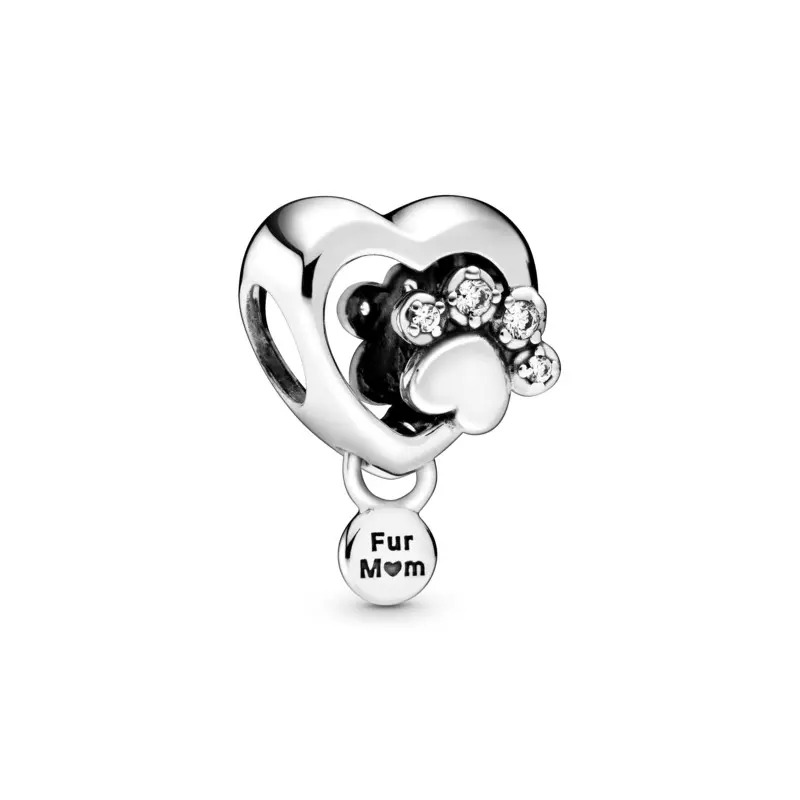 Charm em Prata Mãe De Pet