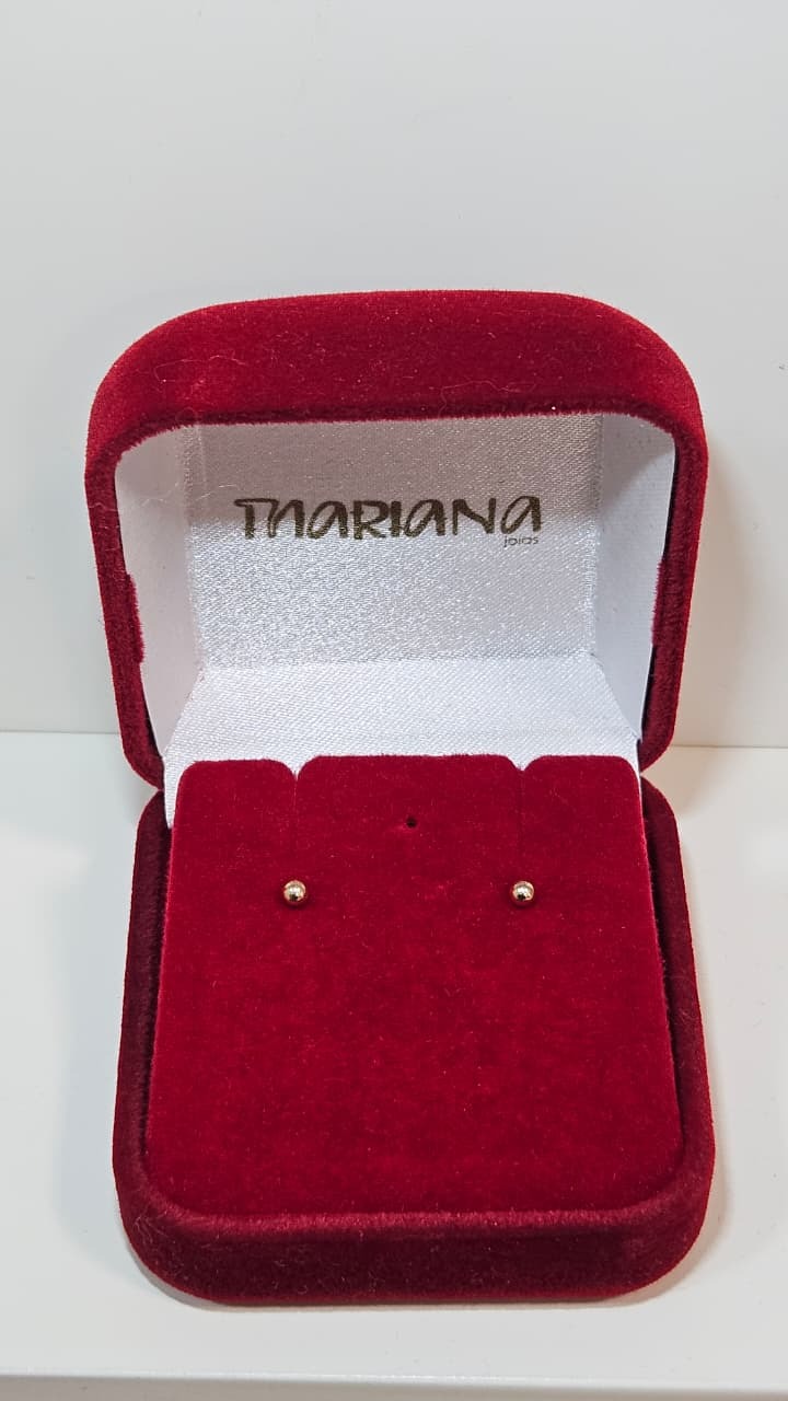 Brinco em Ouro 10K Bola de 2,5mm