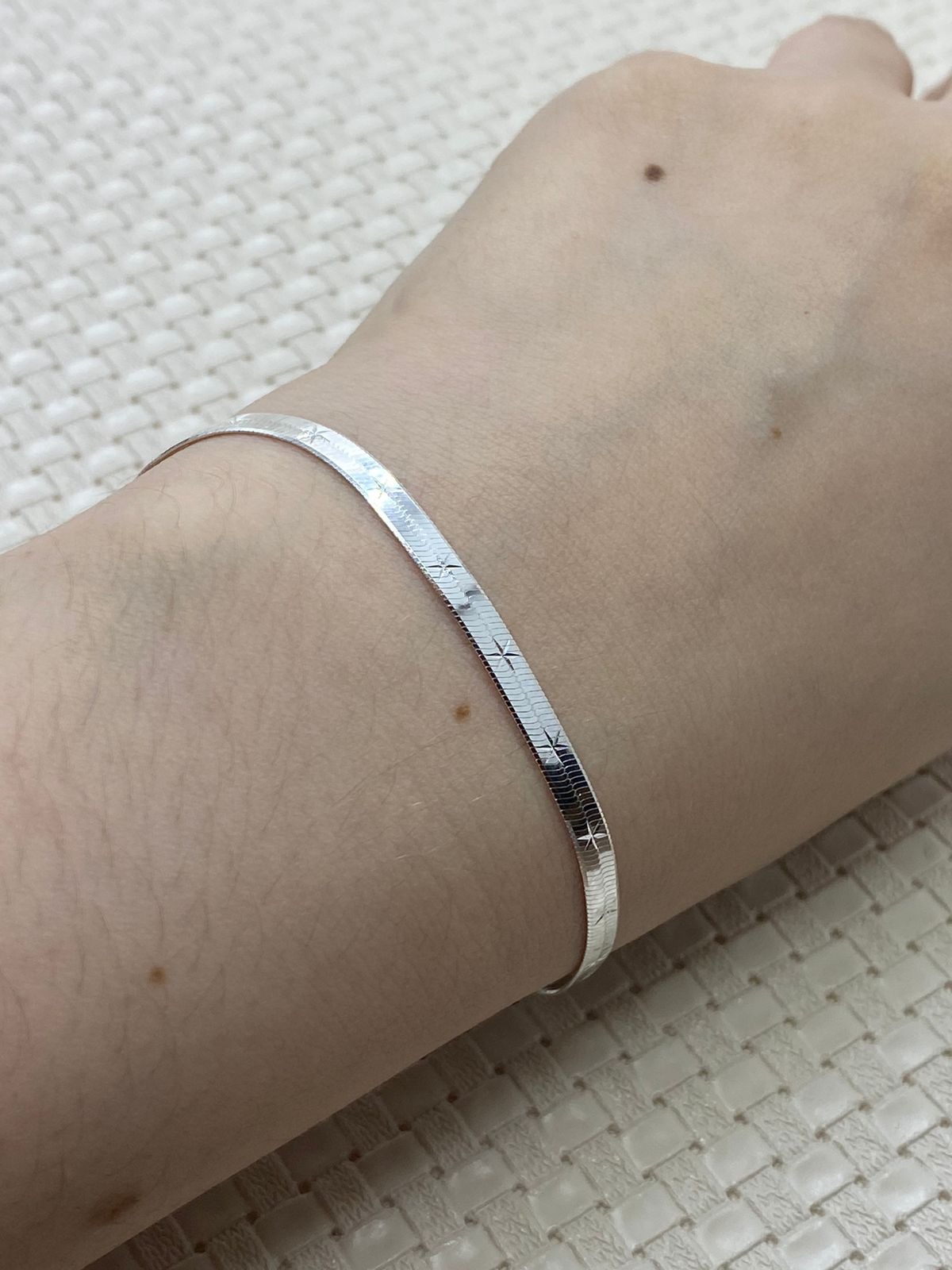 Pulseira em Prata Laminada Estrela