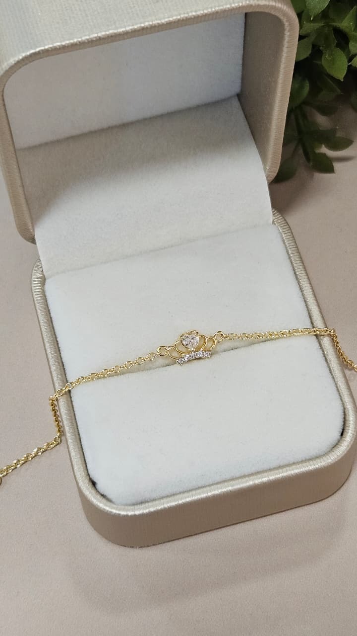 Pulseira em Semijoia Coroa