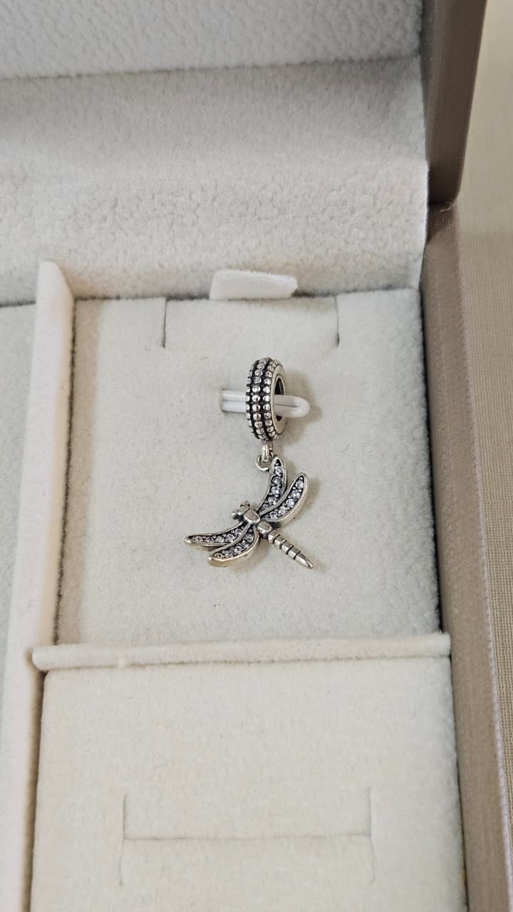 Berloque em Prata Libélula