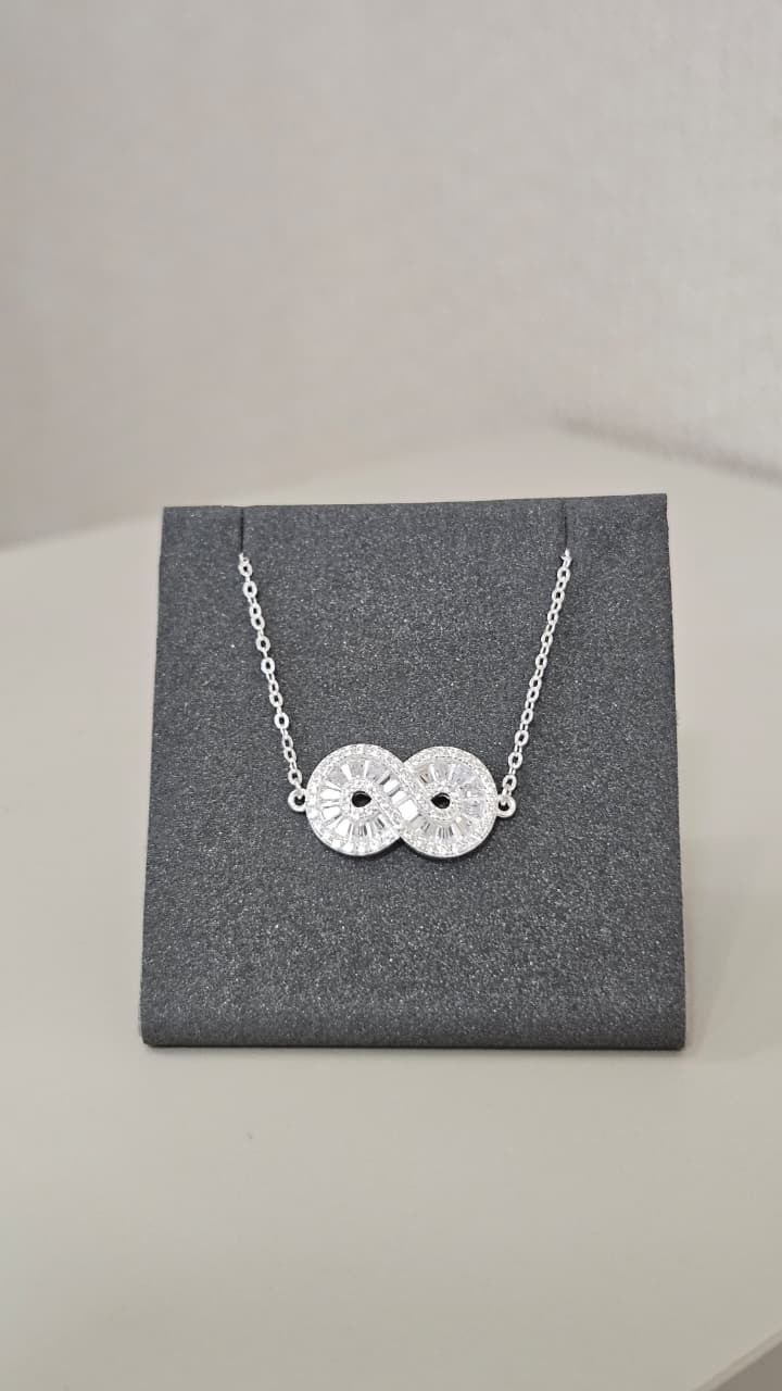 Pulseira em Prata Infinito Cravejado
