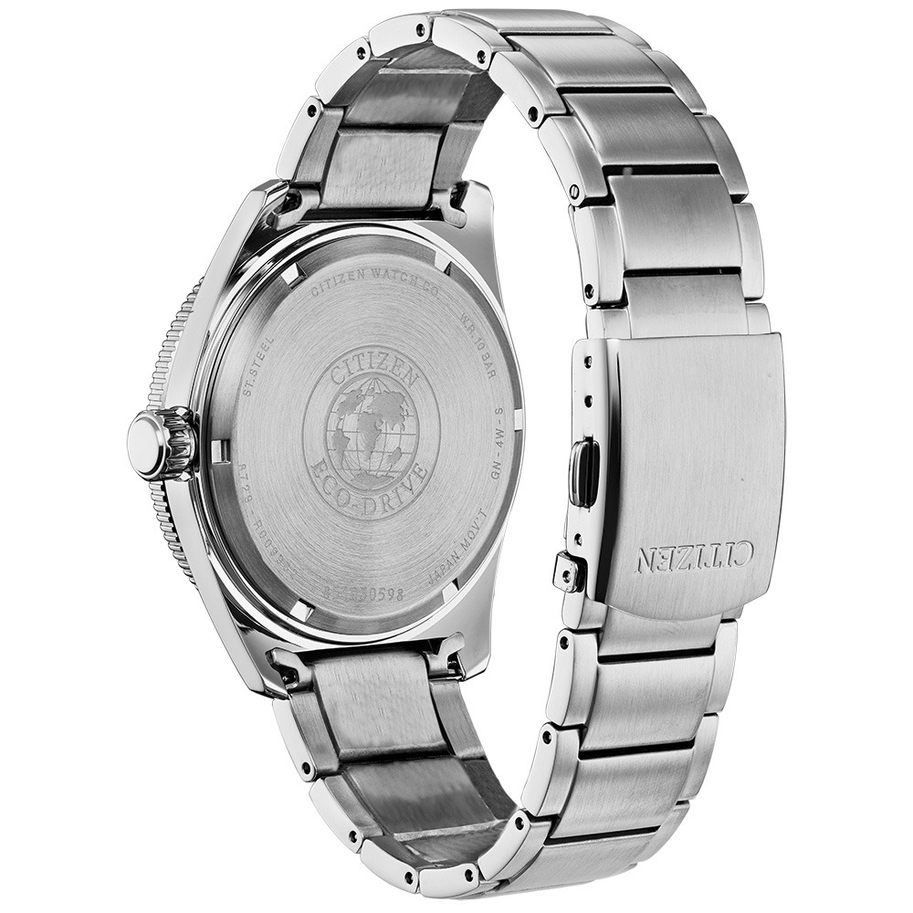 Relógio Citizen Masculino Brycen Eco-Drive Prateado com Mostrador Verde AW1598-70X