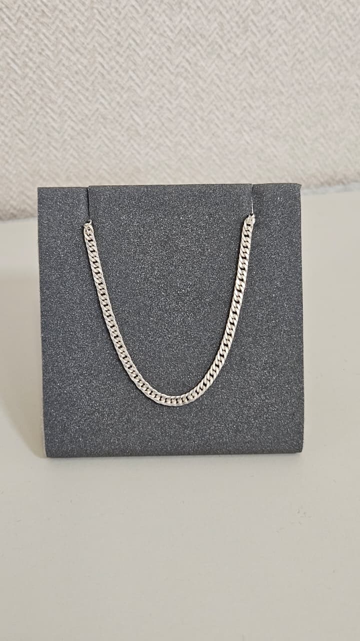 Pulseira em Prata Elo Grumet Dupla 2mm