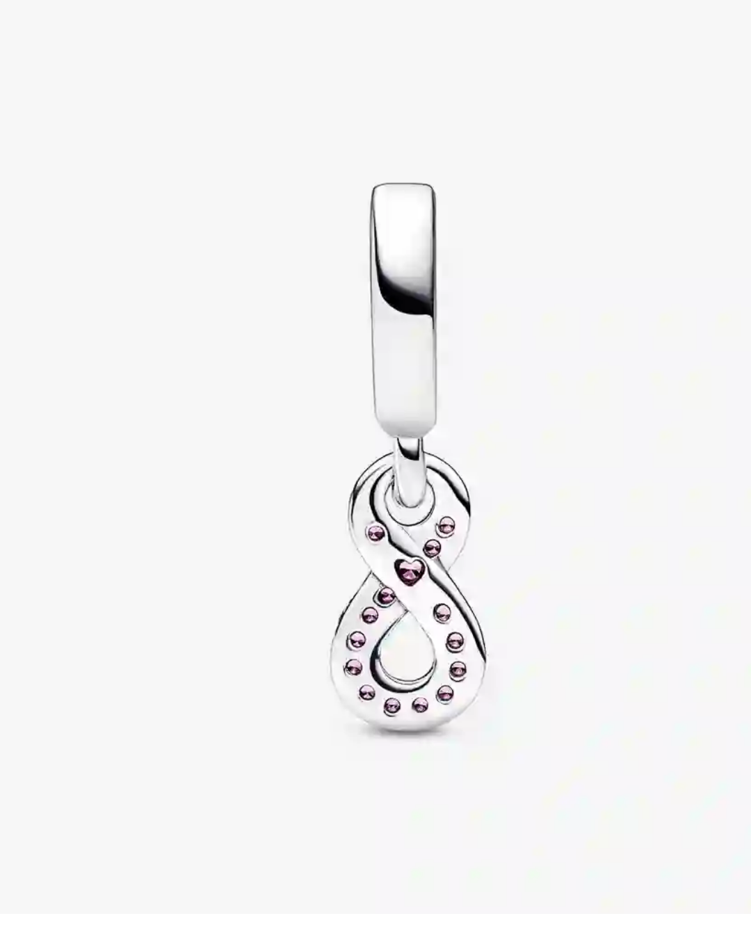 Charm Prata Pedente Infinito Cravejado