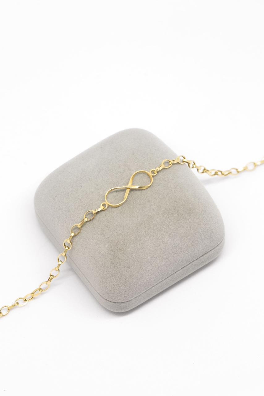 Pulseira em Ouro 18K Infinito