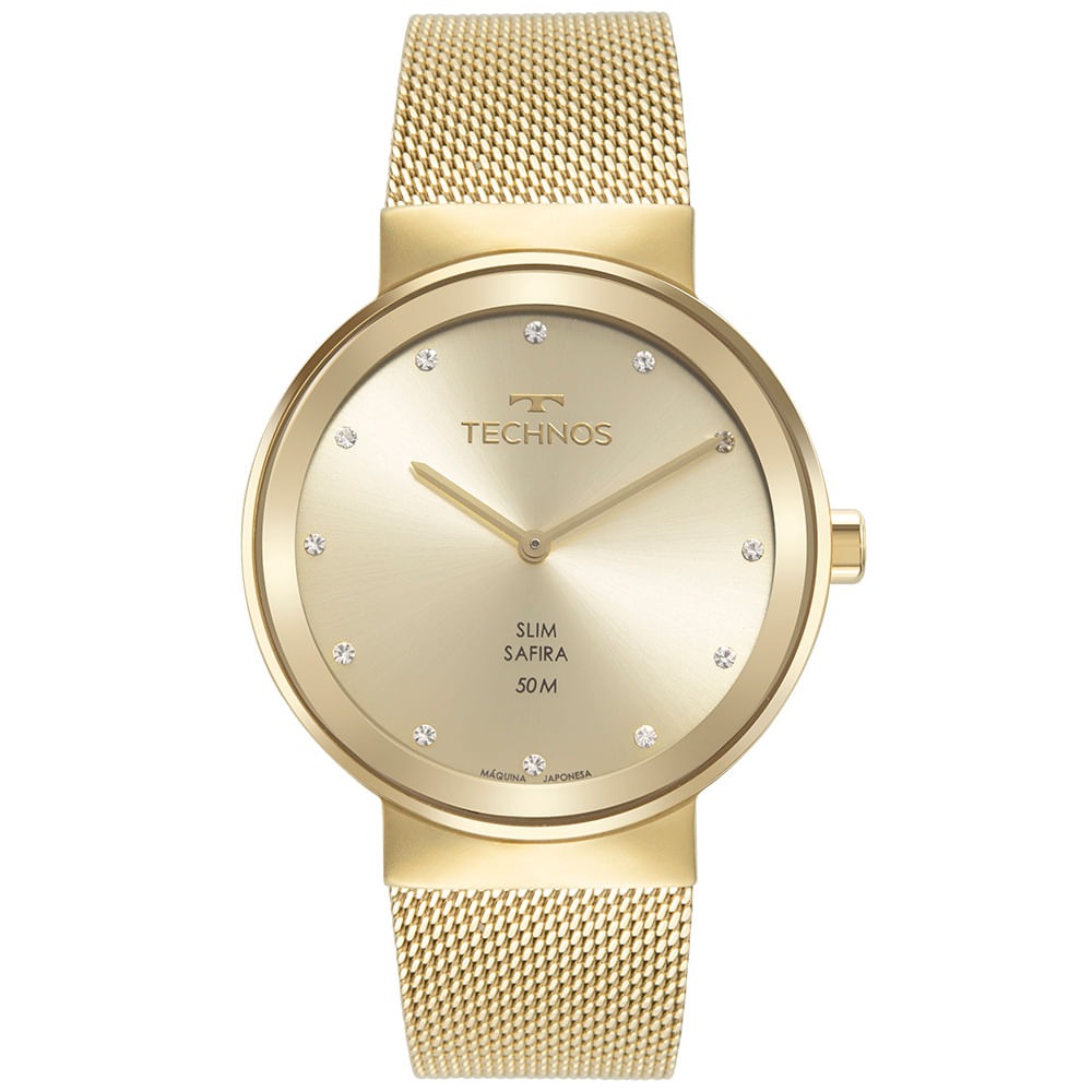 Relógio Technos Feminino Dourado 1L22WM/1X