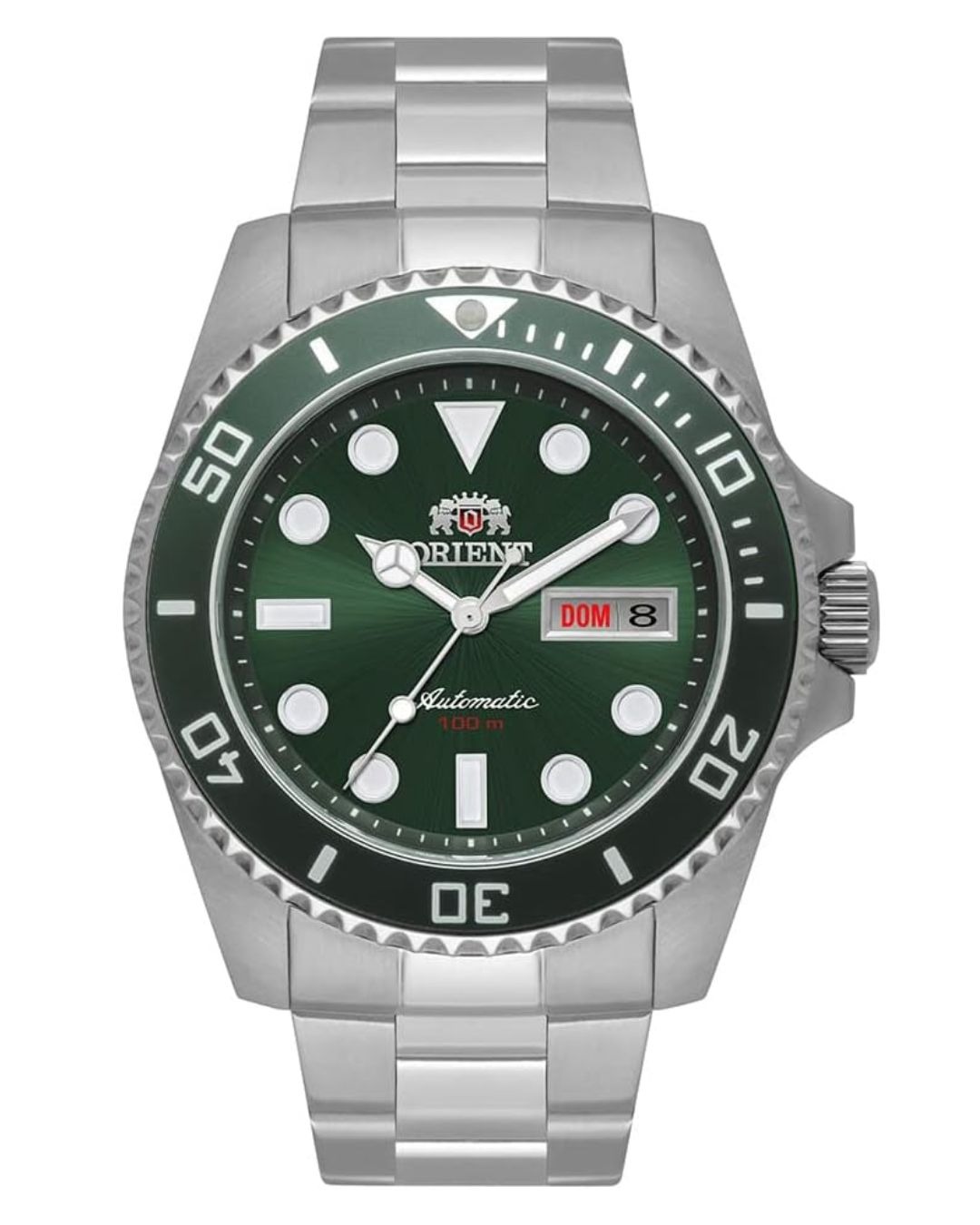 Relógio Orient Automático Submariner Masculino Prata F49SS027