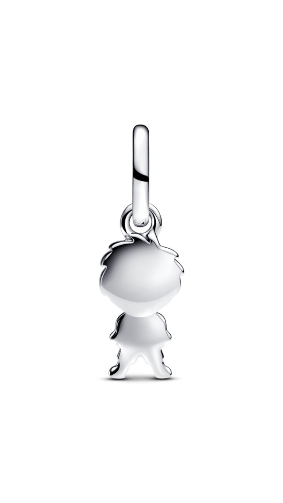 Charm em Prata Pendente Menino em Prata e Banho de Ouro 14k