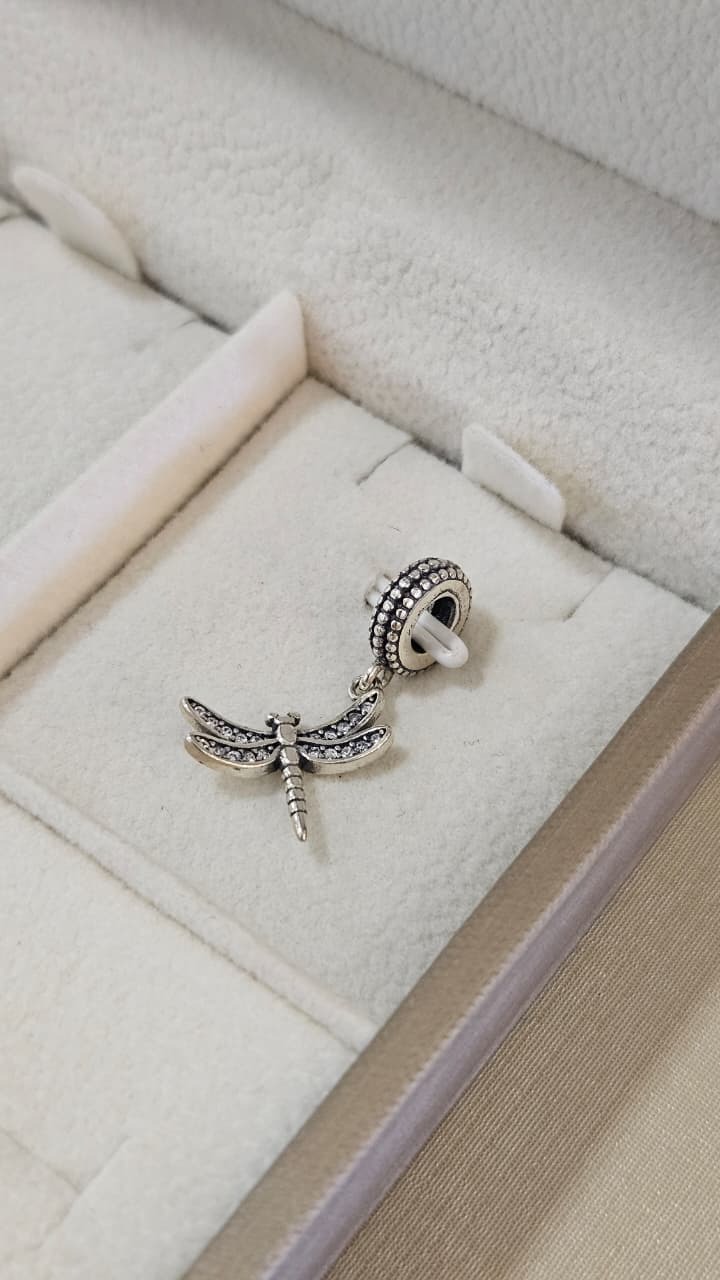 Berloque em Prata Libélula