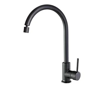 Torneira Monocomando Cozinha Bancada Preto Matte 7007 C 75