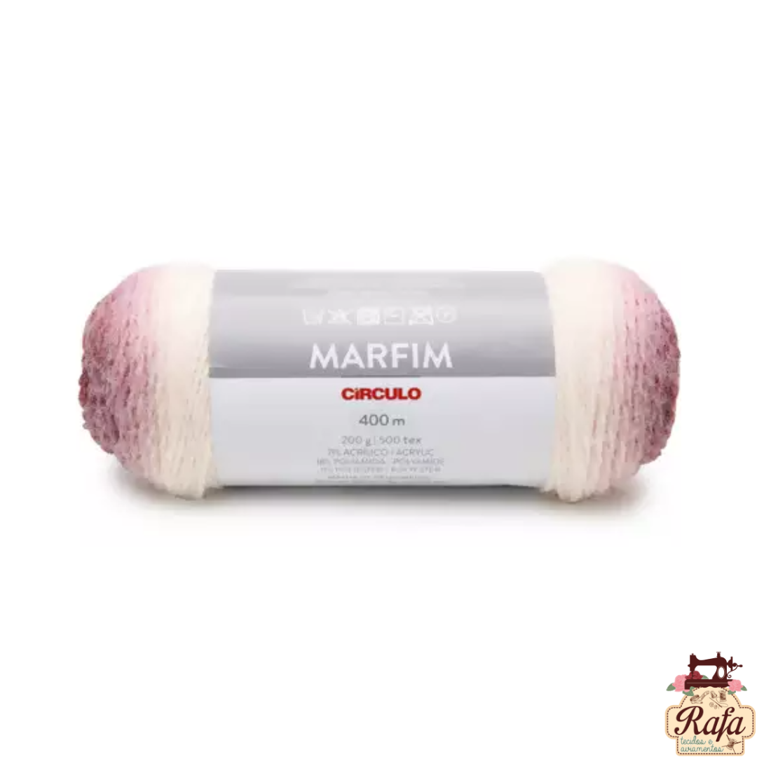 Lã Marfim 200gr Círculo - 9006 - Sauvignon