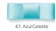 Fita Cetim Najar Face Simples 50 Metros 38mm / nº 9 - Ref.: 40/09 - Azul Celeste 67