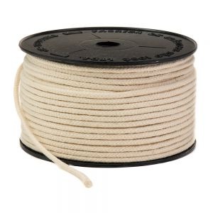 Cordão Trançado 100% Algodão 3041 (4mm) 50m  - Crú