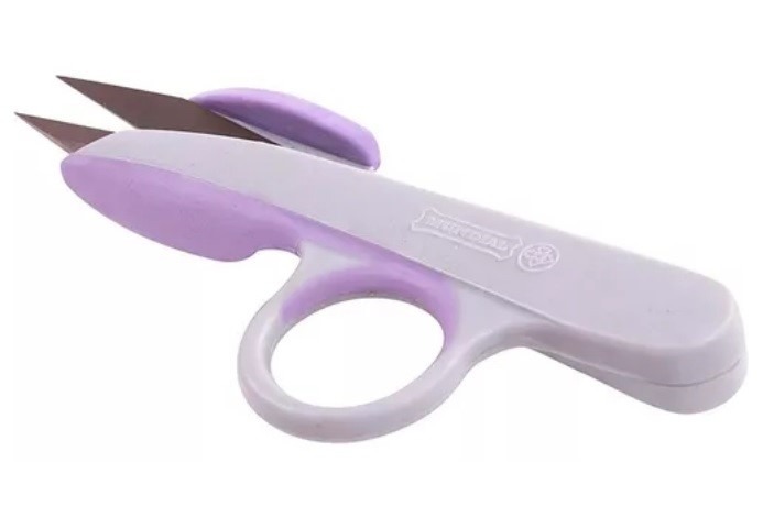 TESOURA TECELAO CINZA E LILAS TITANIUM MUNDIAL 12,7CM 501-5