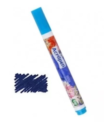 Acrilpen Caneta P/tecido - AZUL TURQUEZA 501