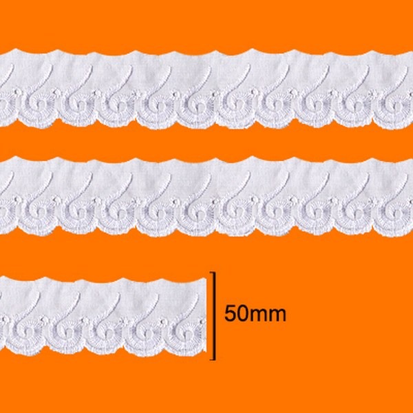 Bordado Inglês CTL-106 C/ 13,70 m - Branco