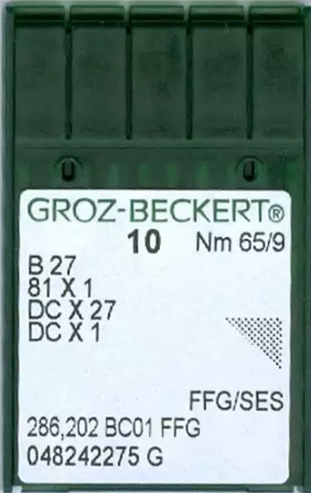 Agulha De Maquina Groz Beckert Para Costura B27 Overlok  - 65/09