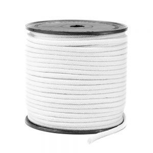 Cordão Trançado 100% Algodão 3036 (4mm) 50m  - Branco