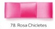 Fita Cetim Najar Dupla Face 100 Metros 3mm / Nº 0 - Ref.: 50/00 - Rosa Chicletes 78