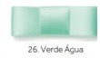 Fita Cetim Najar Face Simples 50 Metros 15mm / Nº 3 - Ref.: 40/03 - Verde Agua 26