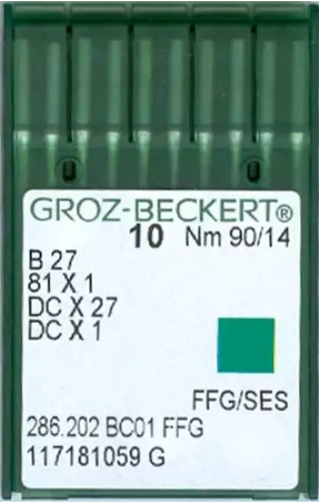 Agulha De Maquina Groz Beckert Para Costura B27 Overlok  - 90/14