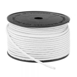 Cordão Trançado 100% Algodão 3035 (3mm) 50m - Branco