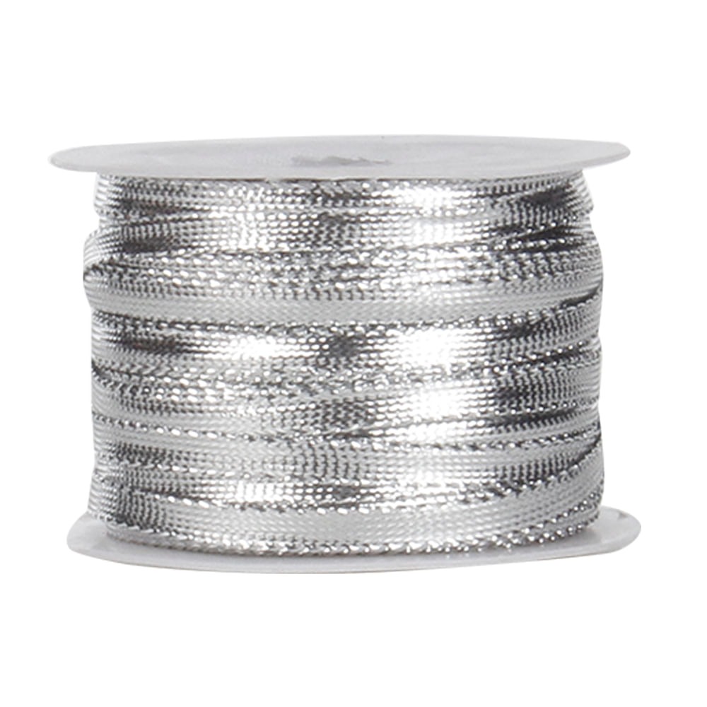 Cadarço Metálico 80258 Larg: 5mm 50 metros - Prata