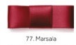 Fita Cetim Najar Dupla Face 100 Metros 3mm / Nº 0 - Ref.: 50/00 - Marsala 77