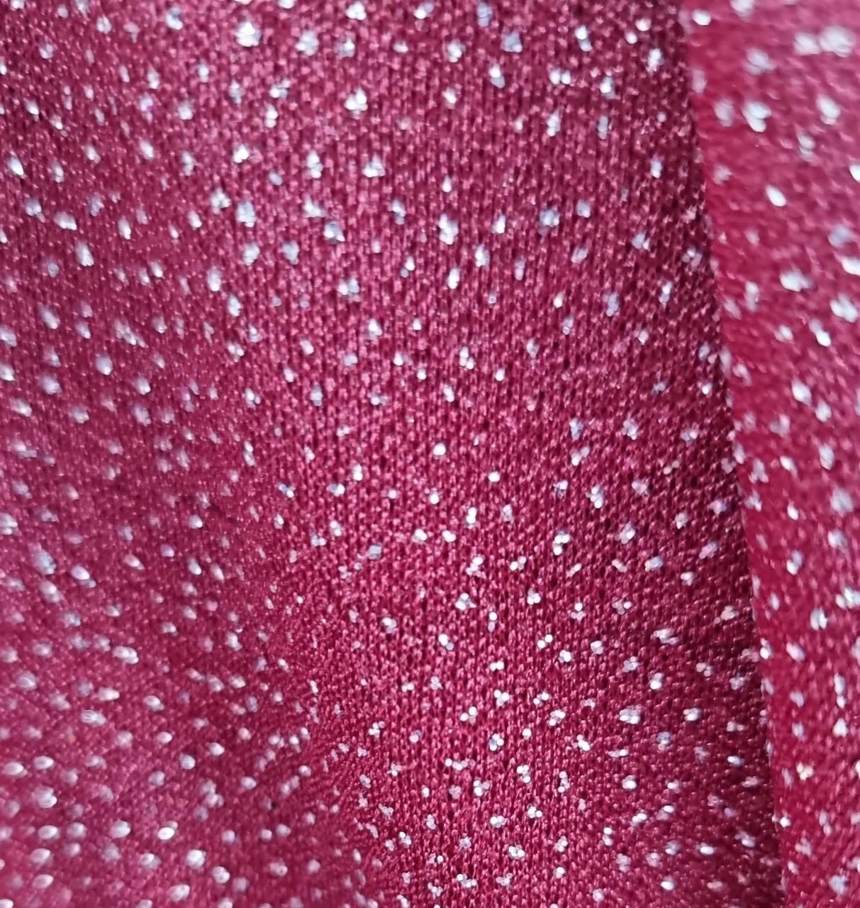 Tule Glitter Aurora 100% Poliéster 1,5L - Marsala